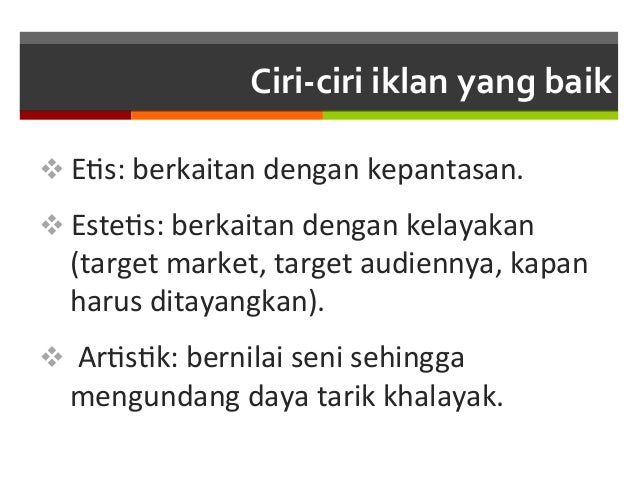 Periklanan dan dimensi etika