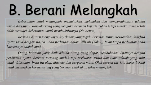 Perilaku Hidup Orang Beriman