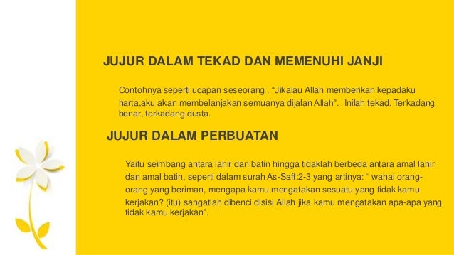 Hadits Tentang Perilaku Jujur Sumber Ilmu