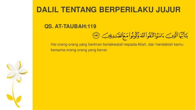 Perilaku Jujur Dan Berbakti Kepada Orang Tua Dan Guru