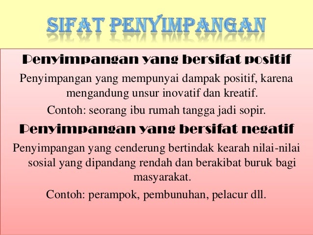 Sosiologi kelas X "Perilaku Menyimpang"