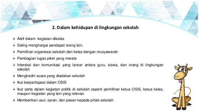 Perilaku yang mendukung tegaknya nilai nilai demokrasi