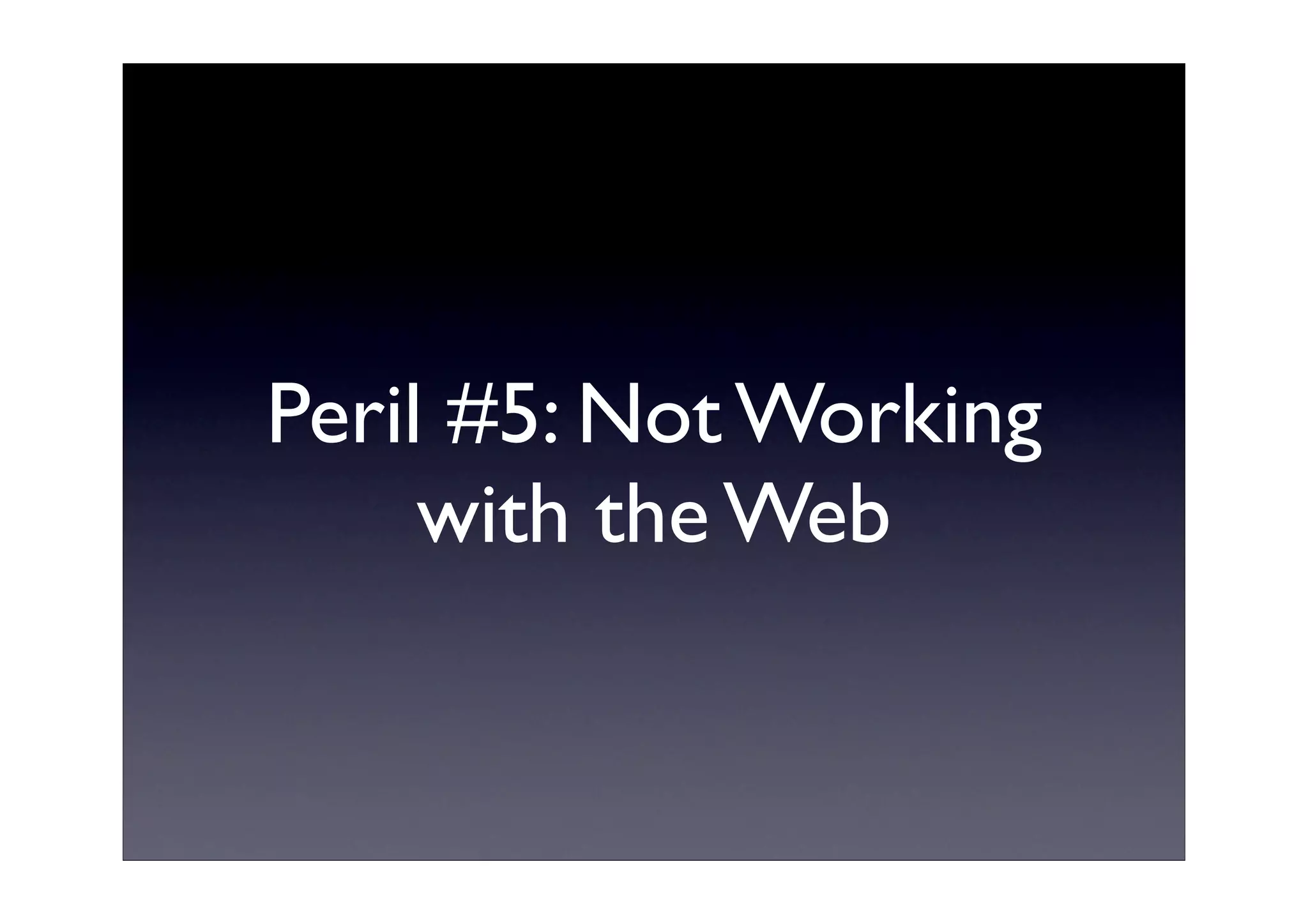 Perils and Possibilities of Web 2