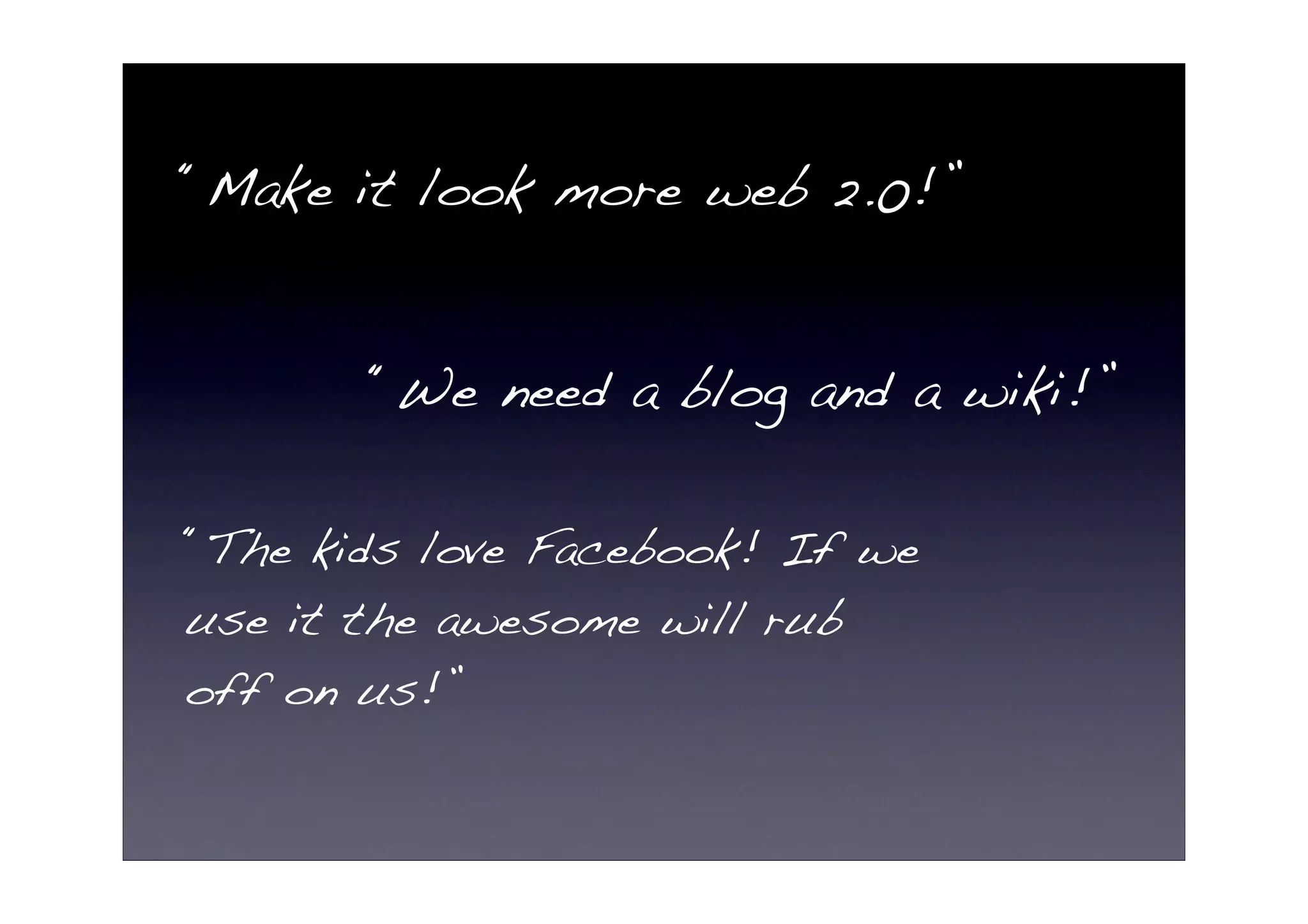 Perils and Possibilities of Web 2