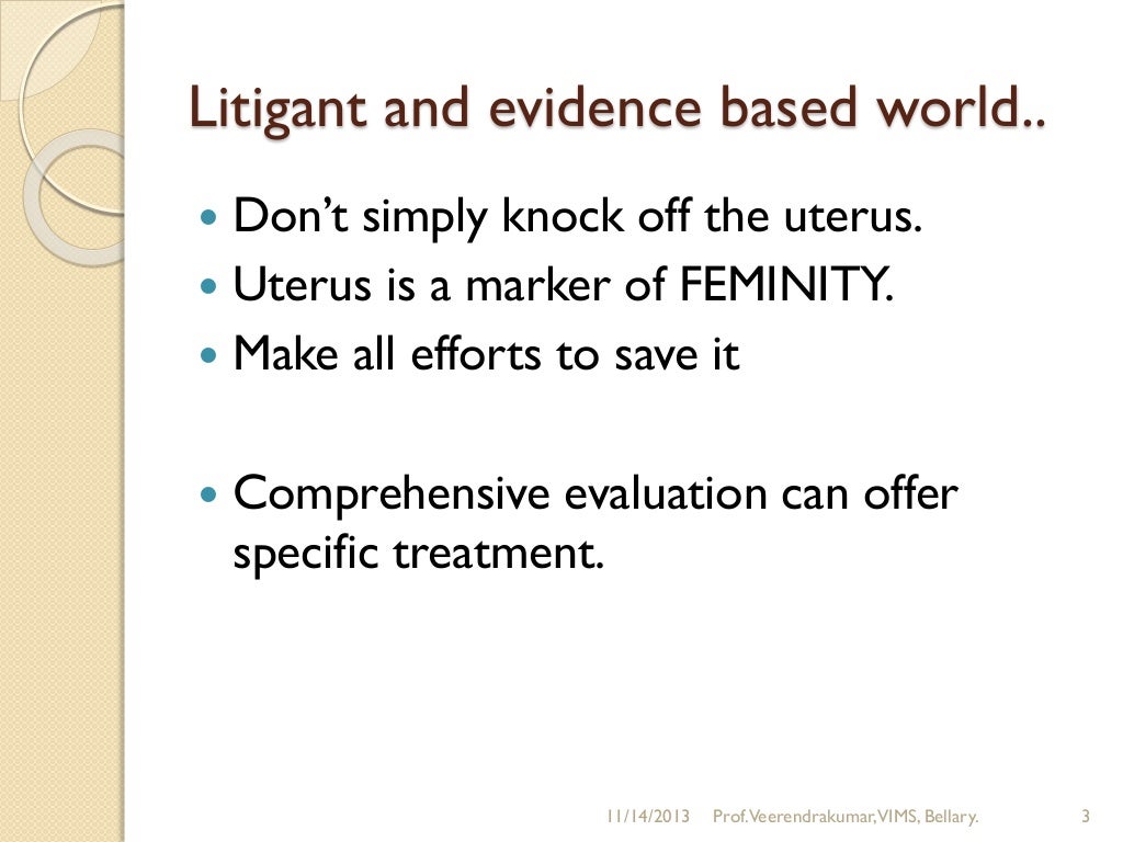 Perimenopausal bleeding