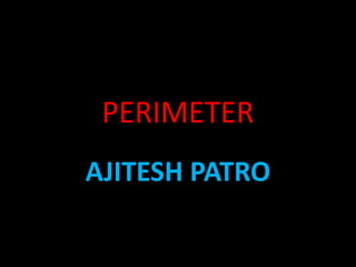 PERIMETER
AJITESH PATRO
 