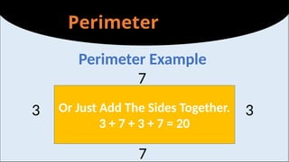 Adding Perimeter learning strand three - Mathematics Perimeter | PPTX