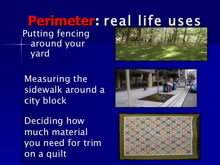Perimeter and area