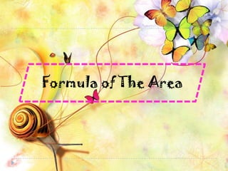 Formula of The Area
 