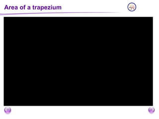 Area of a trapezium
 