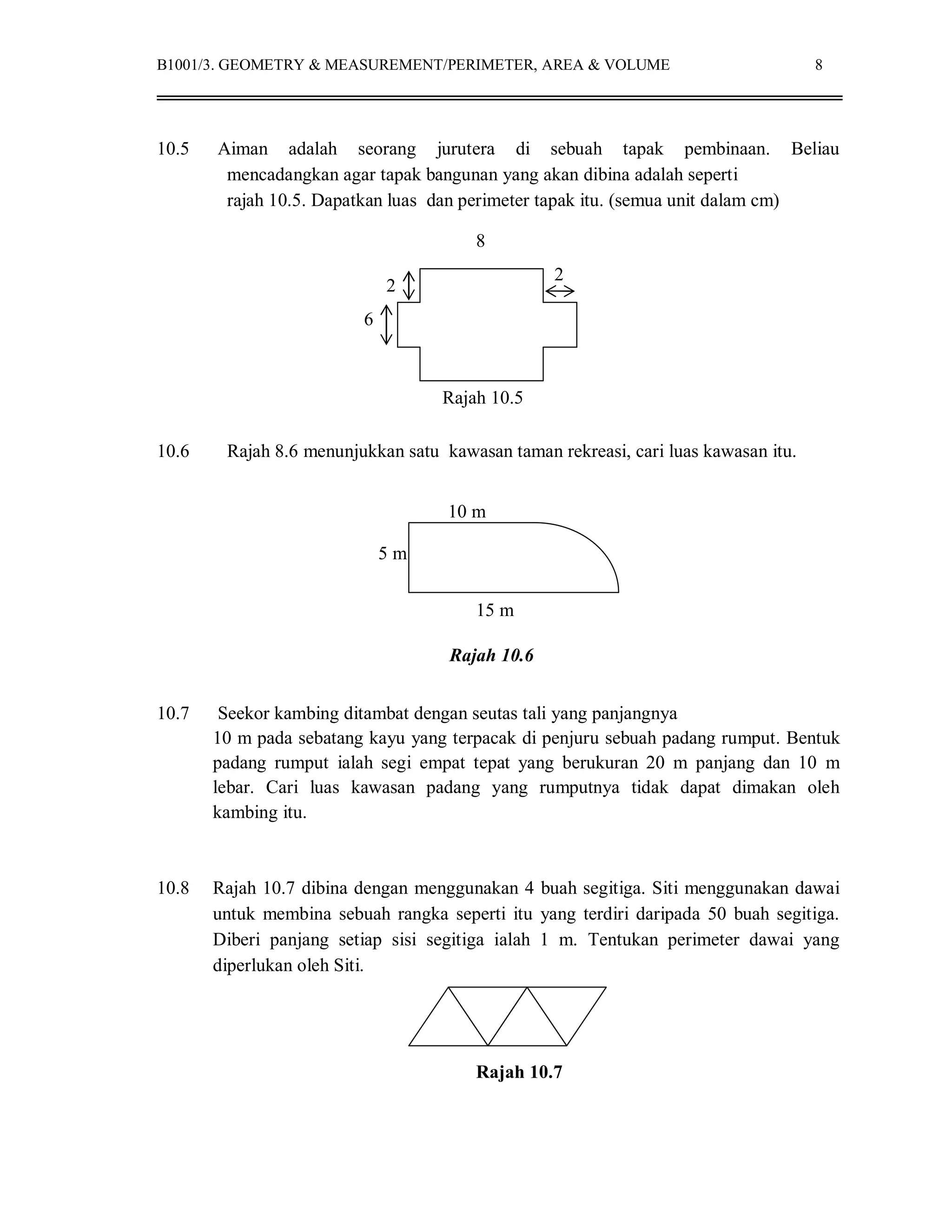 Perimeter area volume | PDF