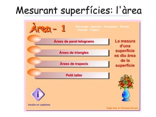 Mesurant superfícies: l'àrea
 