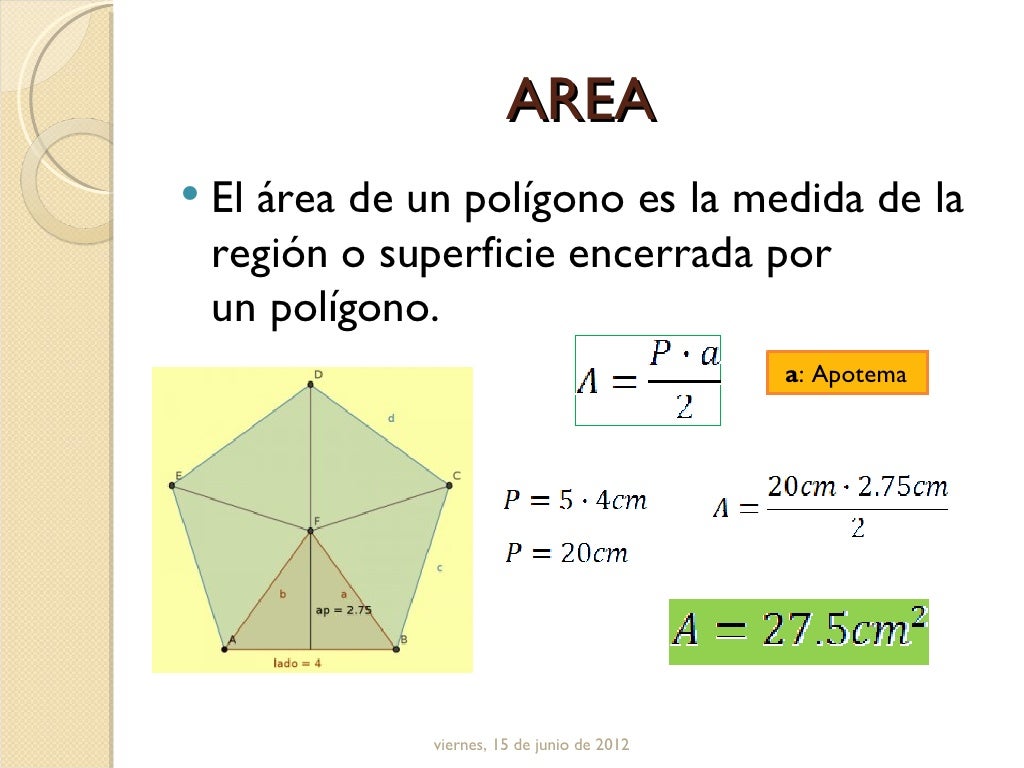 Formula Area Poligonos Regulares Printable Templates Free