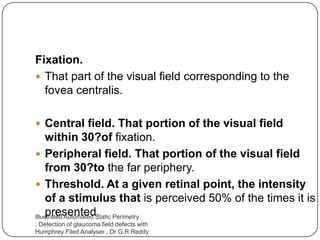 G R Reddy Perimetry Perimetry 1 | PPTX