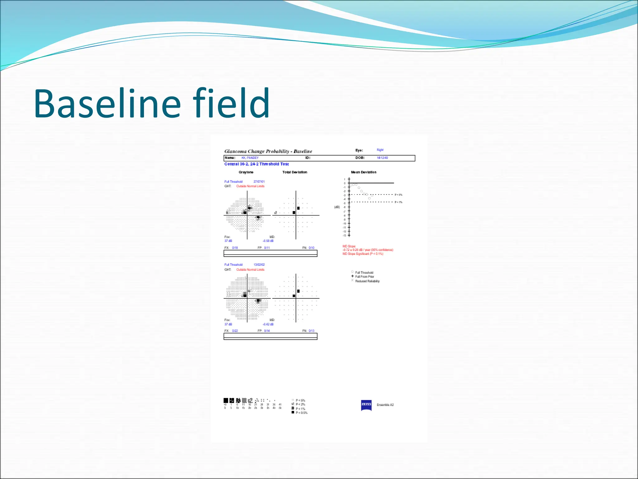 Baseline field
 