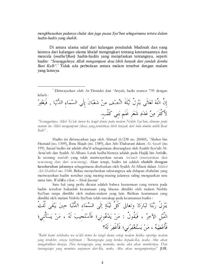 Peringatan malam nishfu sya'ban