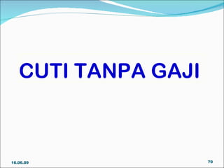Perintah Am Bab C Cuti