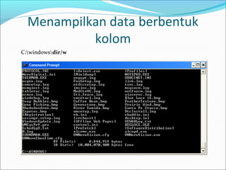 Perintah dasar dos | PPT