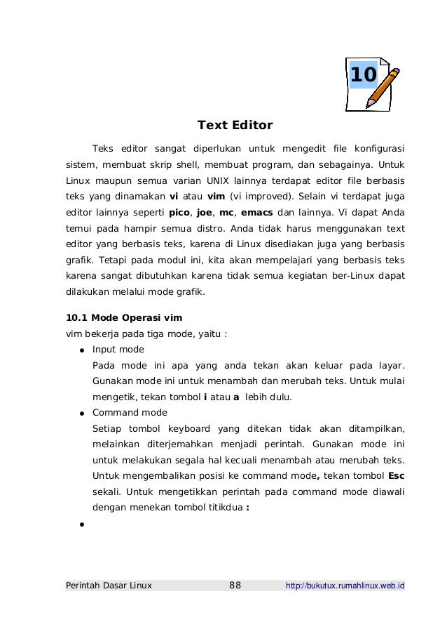 Perintah dasar linux