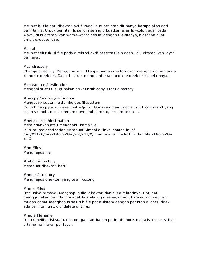 Perintah Dasar Linux 2 Co Op Base Perintah Dasar Linux 2 Co Op Base