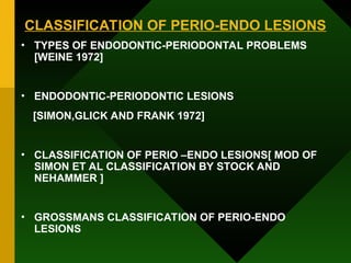 PERIO-ENDO LESIONS.ppt lesions of dentistry | PPT