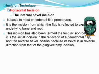 Horizontal Incision Acl Perio surgery | PPTX