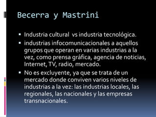 Las industrias creativas nacen en la base de la denominada nueva Economía Creativa.los años 70 del siglo XX cuando los Estudios Culturales Británicos6 pasaron a plantear la capacidad activa de la gente de reaccionar a los intentos de manipulación y/o seducción de las empresas de comunicación en el intento de lograr altos índices de audiencia y ampliar las cuotas de publicidad.