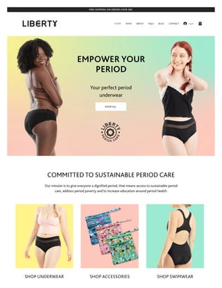  LibertyUnderwear: Period Bikini Bottoms and Leak-Proof Swimsuits