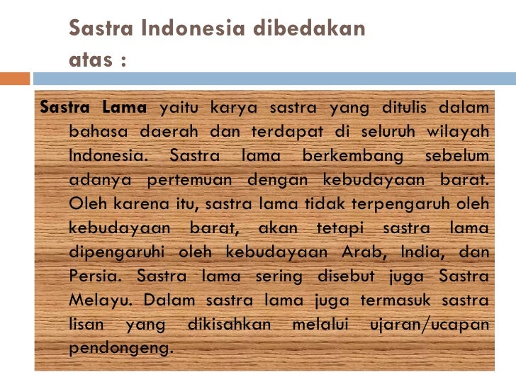 Periode Sastra
