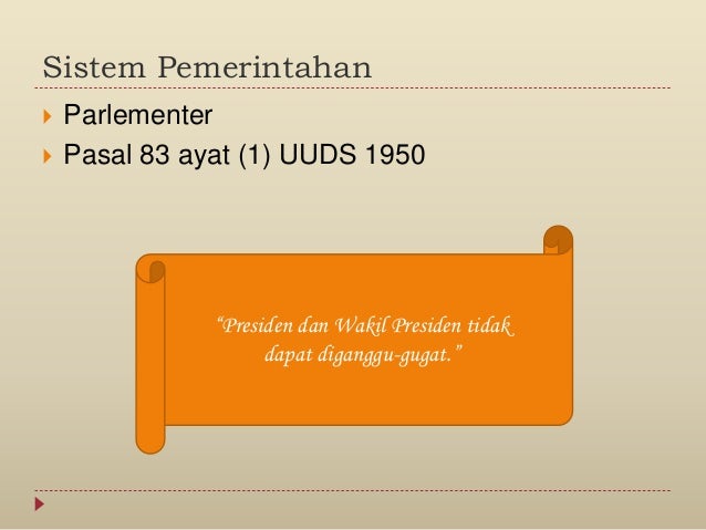Periode Berlakunya UUDS 1950