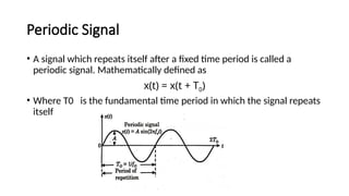 Signal Pattern Understanding Understanding Periodic and Non-Periodic Signals in Signal Processing | PPTX