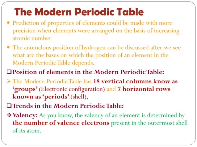 Periodic Classification of Elements | PDF