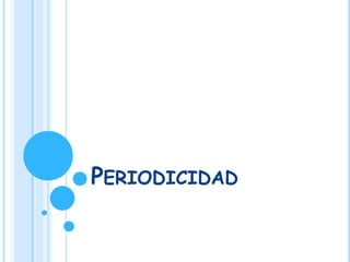 PERIODICIDAD
 