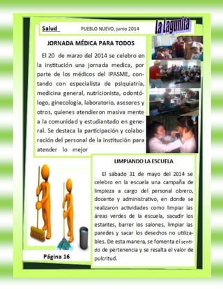Periodico escolar 2014 