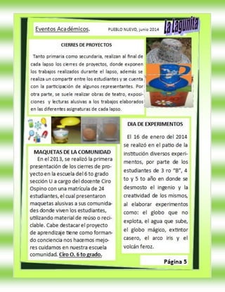 Periodico escolar 2014 