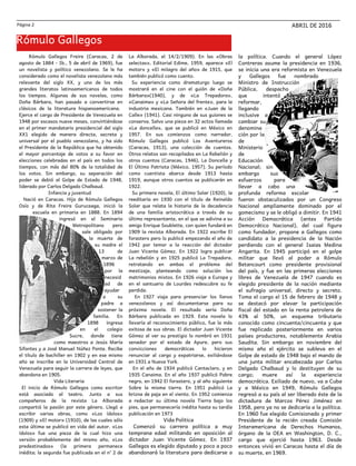 Periodico escolar etr romulo gallegos2 | PDF