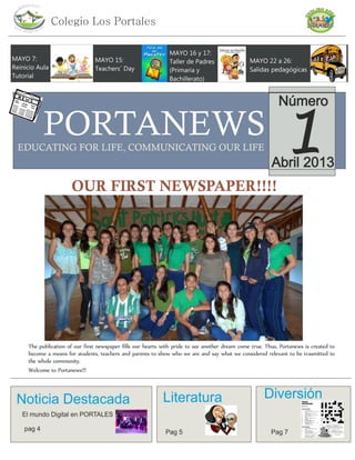Periódico Los Portales -  PORTANEWS 1 Abril 2013