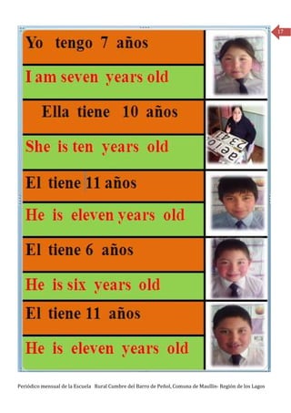 17




Periódico mensual de la Escuela Rural Cumbre del Barro de Peñol, Comuna de Maullín- Región de los Lagos
 