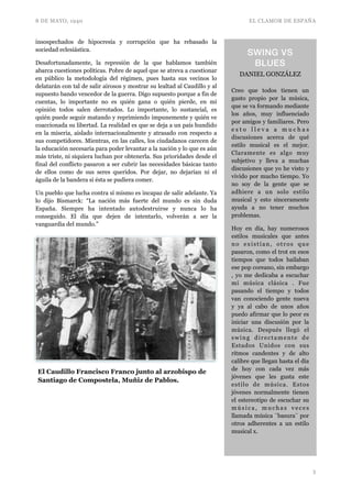 8 DE MAYO, 1940 EL CLAMOR DE ESPAÑA
insospechados de hipocresía y corrupción que ha rebasado la
sociedad eclesiástica.
Des...