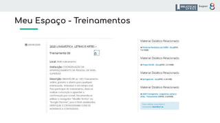 Meu Espaço - Treinamentos
 