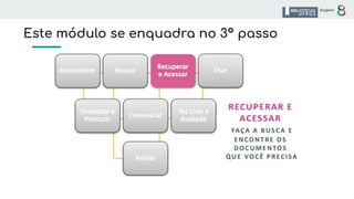 Este módulo se enquadra no 3º passo
 
