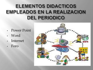 • Power Point
• Word
• Internet
• Foro
 