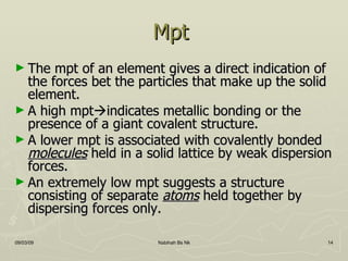 Mpt Chart Periodic Table | PPT