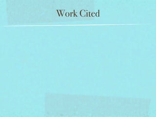 Work Cited
 