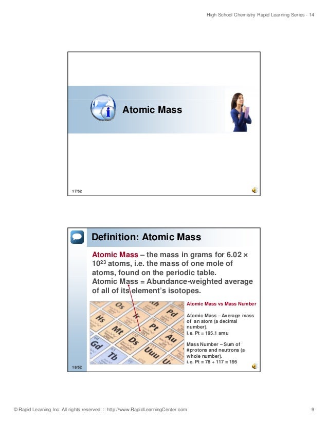 Periodic Table periodic table with whole mass numbers : Periodic table