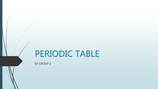Periodic table | PPTX