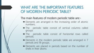 Periodic table | PPTX