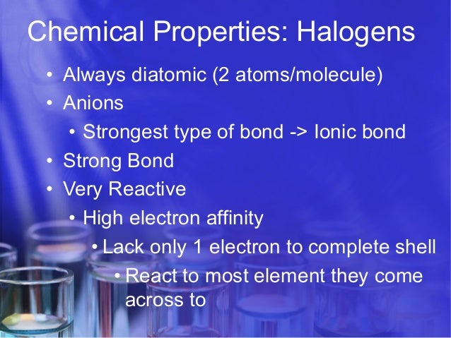 Chemical And Physical Properties Of Elements In Group Chemical And Physical Properties Of Elements In Group