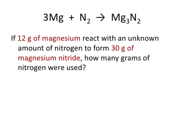 chemical reactions bonding magnesium reacts with nitrogen to form magnesium nitride the chemical formula