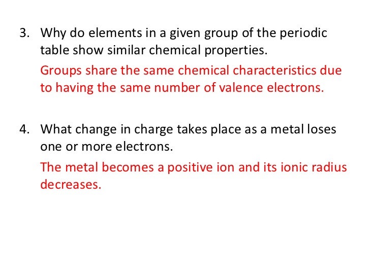 Why do elements in the same group have similar chemical properties?